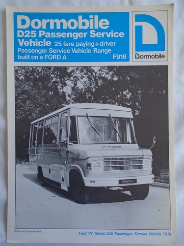 Dormobile d25 passenger - dormobile,