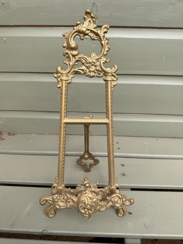 Brass vintage ornate - vintage, easel