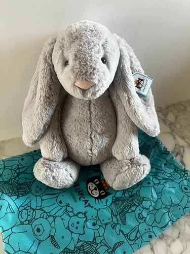 Jellycat large silver bashful - large,