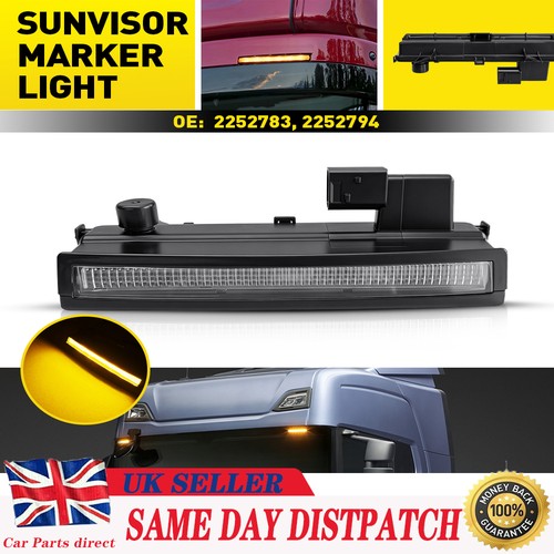 Front sunvisor led amber - led,
