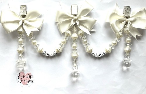 Personalised triple pram charm - triple,
