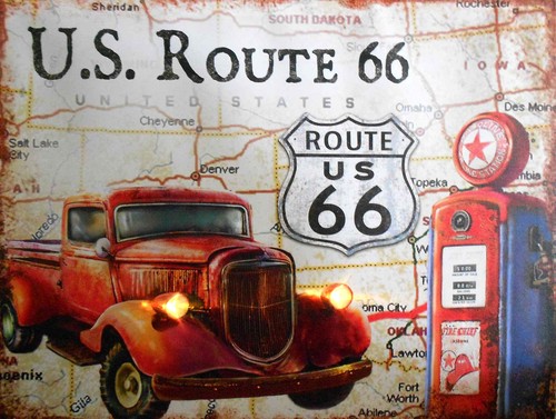 Route retro aluminium - route,
