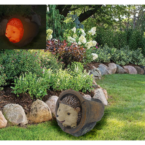 Solar hedgehog garden light - garden,