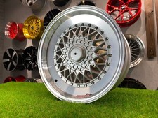 4 x 16 Inch 4x100/4x108 RS Style Silver Polished Wheels: Fits For BMW