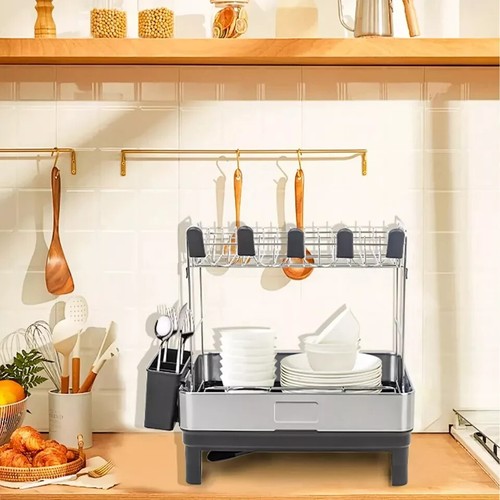 Tier dish drying rack with - dish,