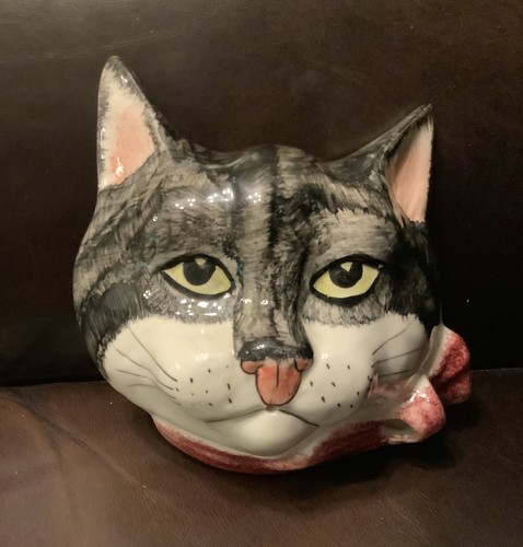Vintage babbacombe pottery cat - babbacombe,