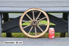 Vintage old wooden cart wagon