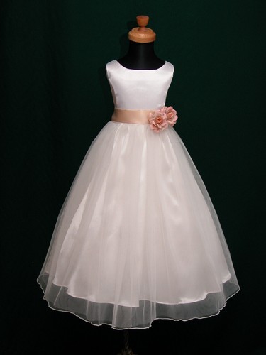 Flower girl dress only white - flower,