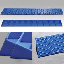 Yesbon Blue Threshold Ramp 100x12x5cm Non-Slip Indoor Door Step Curb Ramp