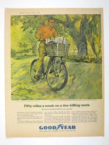 Print goodyear bike tires - ad,