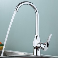 Elegant Design Kitchen Mixer Tap with Brass Base and Plastic Steel Body