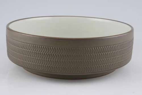 Denby chevron serving - serving, bowl