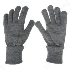 WW2 German Reproduction Grey Wool Gloves