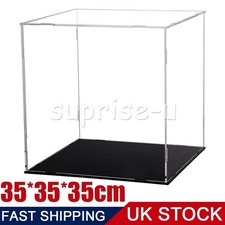 35*35*35cm Acrylic Display Case Dustproof Box Perspex Clear Collectibles Model