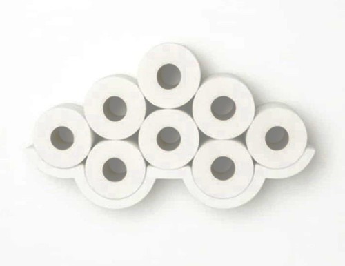 Cloud toilet paper - cloud, holder