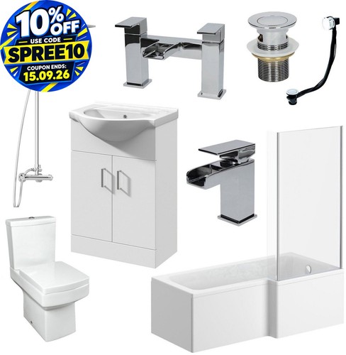 Complete bathroom suite - complete,