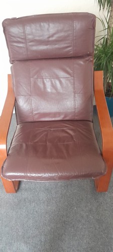 Leather armchair and