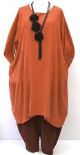 PLUS SIZE LA BASS RUST COTTON