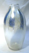 ADRIAN SANKEY  IRIDESCENT GLASS  8" VASE 