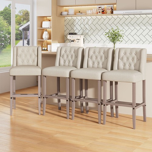 2pc vintage bar stools - bar, linen