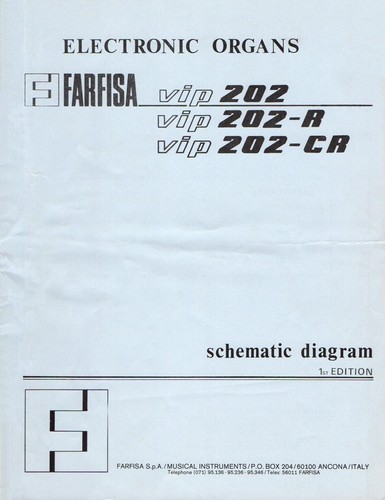 Farfisa vip 202 - farfisa, service
