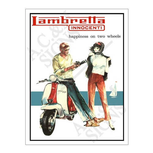 Metal tin sign plaque - metal,