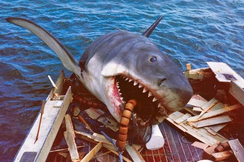 Jaws great white - great, shark