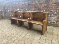 Antique Solid Oak Church 3