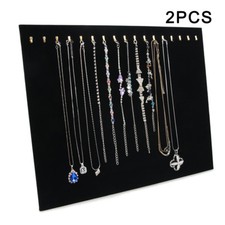 2Pcs Black Velvet Necklace
