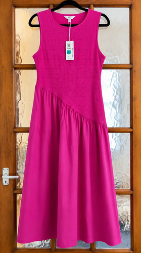 Pink smocked waist - pink,