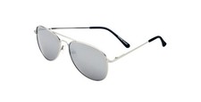 Foster Grant Men's Pilot Avi Sunglasses Silver Frame, UVA-UVB Protection