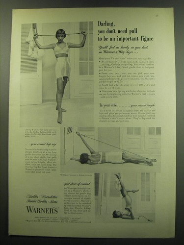 1949 warner girdles - 1949, warner's