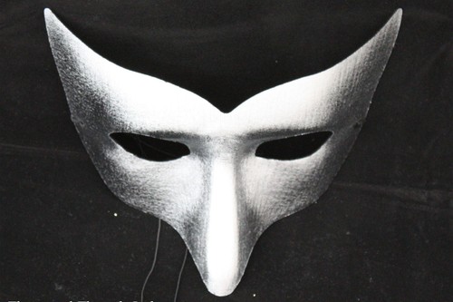Wolf mask silver halloween - mask,
