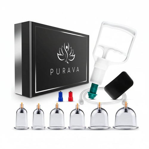 12pc vacuum cupping therapy - 12pc,