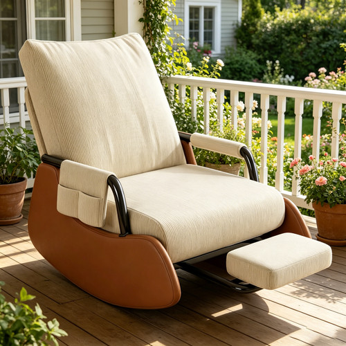 Garden rocking chair wood - chair, –wood