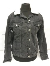 Topshop Moto Black Shearling