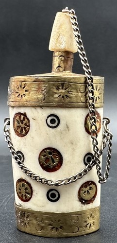 Tibetan bottle with spoon - with, &