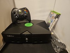 Xbox Original Retro Game Console Bundle 1X Official Controller, 3X Games Tested!