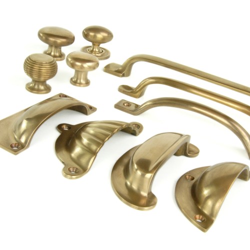 Unlacquered aged solid brass - unlacquered,
