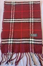 Red Plaid Vintage Burberrys Of
