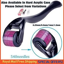 Derma Skin Roller 540 Titanium Micro Needle Anti Ageing Hair Regeneration Growth