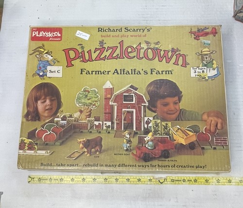 Vintage playschool puzzletown - vintage,
