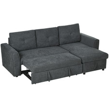 HOMCOM 3 Seater Corner Sofa