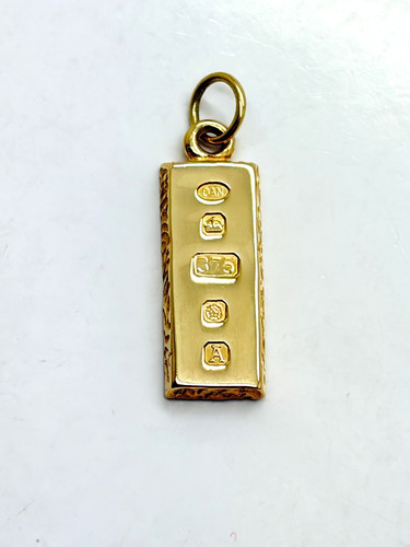 9ct yellow solid gold ingot - 9ct,