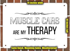 Metal Sign - MUSCLE CARS are