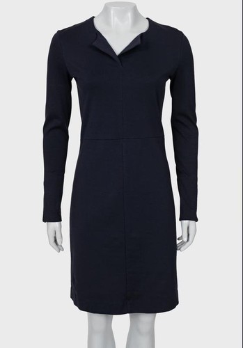 Women cos dress navy - navy, cotton