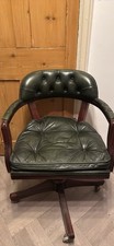 Leather Captains Swivel Chair