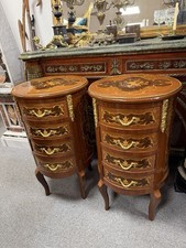 Pair of Louis XV Round Bedside