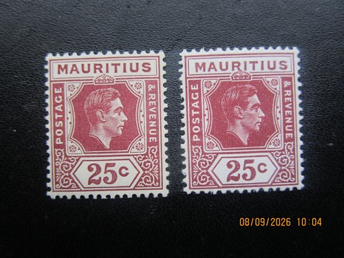 Mauritius sg259 both papers - mauritius,