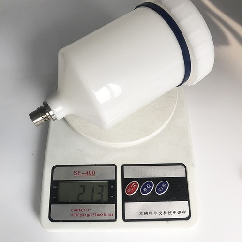 Spray gun pot - pot, for